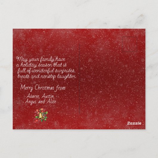 "Oh, Weihnachtsbäume, Oh, Weihnachtsbäume" Postkarte (Rückseite)