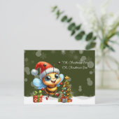 "Oh, Weihnachtsbiene, Oh, Weihnachtsbiene" Postkarte (Stehend Vorderseite)