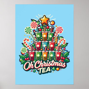 Oh Weihnachtsgebäck - Funny Boba Bubble Tea Holida Poster