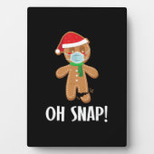 Oh, | Weihnachtsgingerbäckermaske Fotoplatte (Vorderseite)