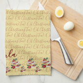 Oh Weihnachtstee! Geschirrtuch (Viertel Falte)
