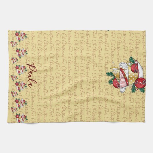 Oh Weihnachtstee! Geschirrtuch (Horizontal)