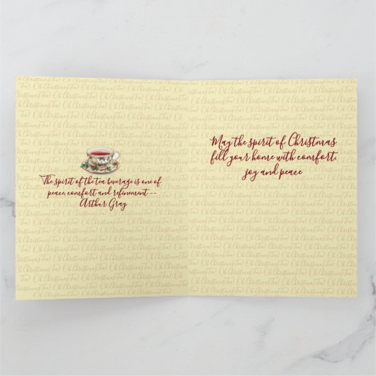 Oh Weihnachtstee! Karte (Innenseite)