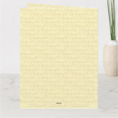 Oh Weihnachtstee! Karte (Rückseite)