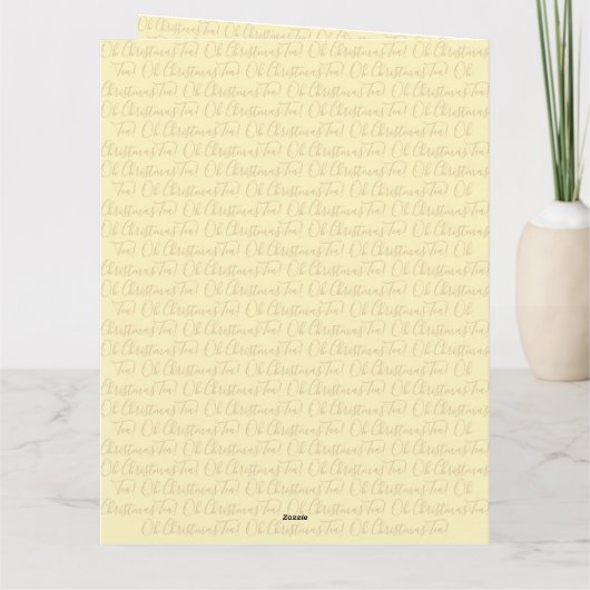 Oh Weihnachtstee! Karte (Rückseite)