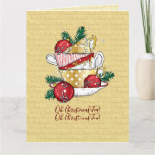 Oh Weihnachtstee! Karte (Vorderseite)