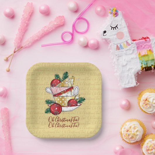 Oh Weihnachtstee! Pappteller (Party)