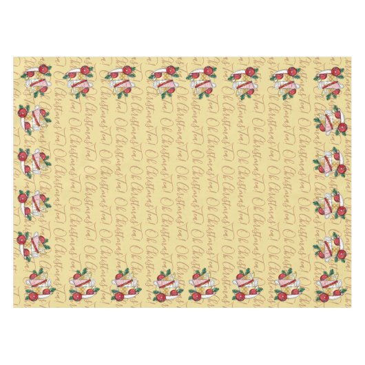 Oh Weihnachtstee! Tischdecke (Vorderseite (Horizontal))