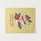 Oh Weihnachtstee! Wandteppich (Vorderseite (Horizontal))