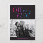 Oh welche Spaß-Feiertags-Karte Feiertagskarte (Vorne/Hinten)
