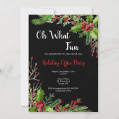 Oh welche Spaß-WeihnachtsParty Einladung (Vorderseite)