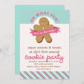 Oh welcher Spaß! - Plätzchen-Austausch-Party Einladung (Vorne/Hinten)