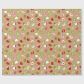 Oh welcher Spaß! Weihnachtshandschuh-Packpapier Geschenkpapier (Flach)