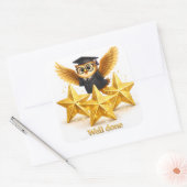 Oh well done three goal stars achievement square s quadratischer aufkleber (Umschlag)