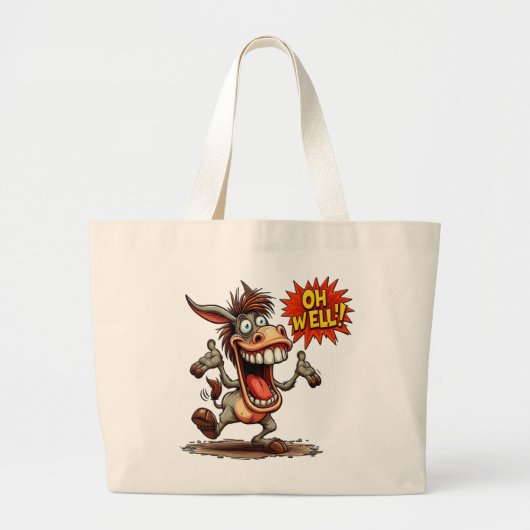 Oh Well - Quote Tote Bag Jumbo Stoffbeutel (Vorne)