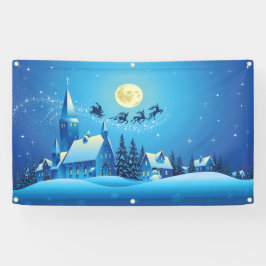 oh wenig Stadt sein Chistmas Banner