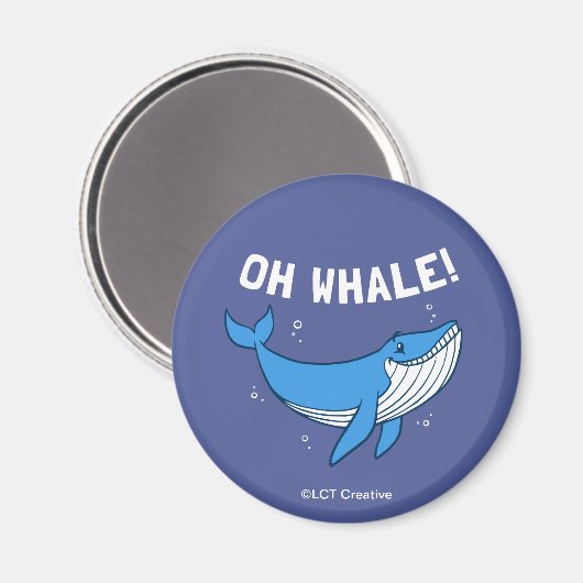 Oh Whale Magnet (Vorderseite/Rückseite)