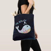 Oh Whale Süße Tier Funny Puns Typografy Art Tasche (Von Nahem)