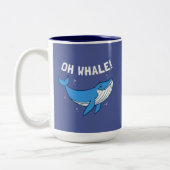 Oh Whale Zweifarbige Tasse (Links)