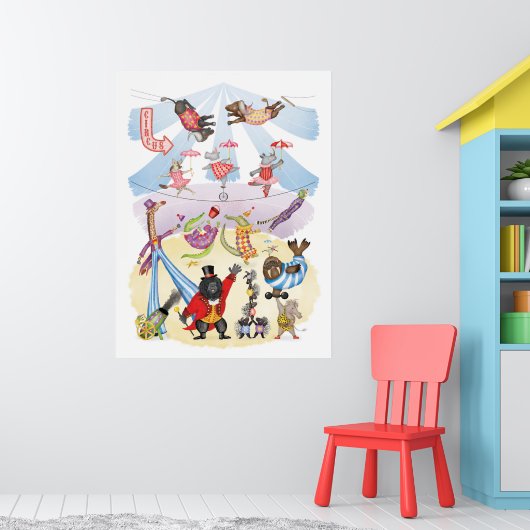 Oh what a circus! art print poster (Kinderzimmer 1)