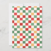 Oh What Fun Christmas Birthday Invitation Einladung (Rückseite)