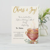 Oh What Fun Christmas Cocktail Party Invitation Einladung (Stehend Vorderseite)