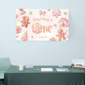 Oh What Fun Christmas Cookie 1st Birthday Banner (Messeveranstaltung)