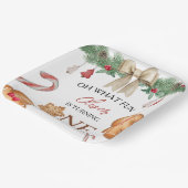 Oh What Fun Christmas Cookies 1st Birthday Pappteller (Gewinkelt)