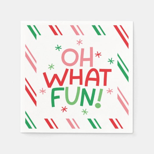 Oh What Fun Christmas Paper Napkin Serviette (Vorderseite)