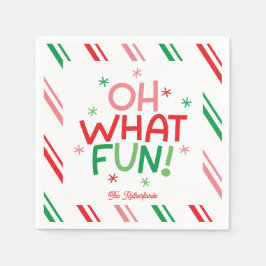 Oh What Fun Christmas Paper Napkin Serviette