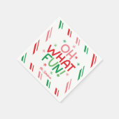 Oh What Fun Christmas Paper Napkin Serviette (Ecke)