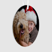 Oh What Fun Christmas Photo Acrylic Ornament (Vorderseite)