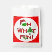 Oh What Fun Christmas Pickleball X-Mas-Gastgeschen Geschenktütchen (Vorderseite)