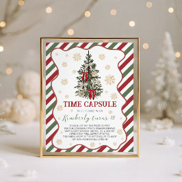 Oh What Fun Christmas Time Capsule Sign Sockelschild