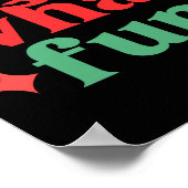 Oh What Fun Festive Holiday Tygraphy Poster (Ecke)