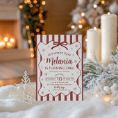 Oh What Fun First Birthday Invite Red Einladung