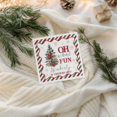 Oh What Fun First Birthday Napkin Serviette