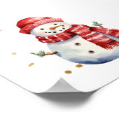 Oh What Fun First Christmas Birthday Party Welcome Poster (Ecke)