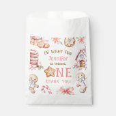 Oh What Fun Gingerbread 1st Birthday Geschenktütchen (Vorderseite)