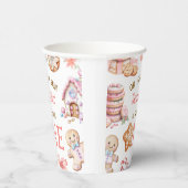 Oh What Fun Gingerbread 1st Birthday Pappbecher (Rechts)