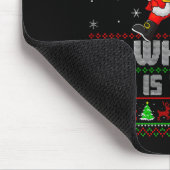 Oh What Fun Is It To Run Funny Santa Running Ugly Mousepad (Ecke)