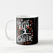 Oh What Fun It Is To Cheer Ugly Cheerleading Xmas Kaffeetasse (Links)