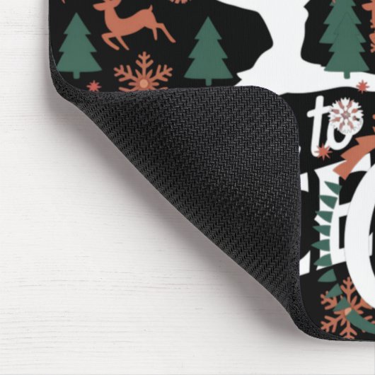 Oh What Fun It Is To Cheer Ugly Cheerleading Xmas Mousepad (Ecke)