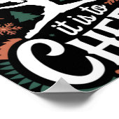 Oh What Fun It Is To Cheer Ugly Cheerleading Xmas Poster (Ecke)