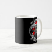 Oh What Fun It Is To Ride Christmas Santa Motorcyc Kaffeetasse (VorderseiteRechts)