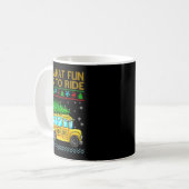 Oh What Fun It Is To Ride Funny Christmas School B Kaffeetasse (Vorderseite Links)