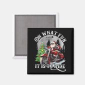 Oh What Fun It Is To Ride Funny Motorcycle Christm Magnet (Vorderseite/Rückseite)