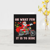 Oh What Fun It Is To Ride Motorcycle Biker Funny S Karte (Gelbe Blume)