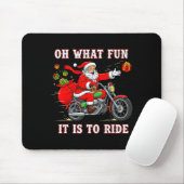 Oh What Fun It Is To Ride Motorcycle Biker Funny S Mousepad (Mit Mouse)