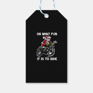 Oh What Fun It Is To Ride Motorcycle Christmas Paj Geschenkanhänger